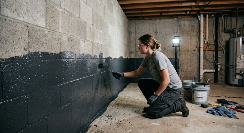 Basement Seepage Repair in Greenville, SC